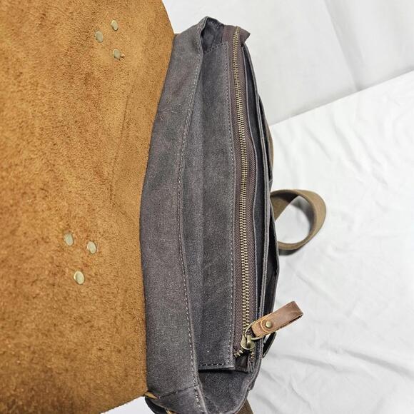 Wowbox Leather Detachable Strap Buckle Messenger Laptop Work School Bag - Picture 8 of 14